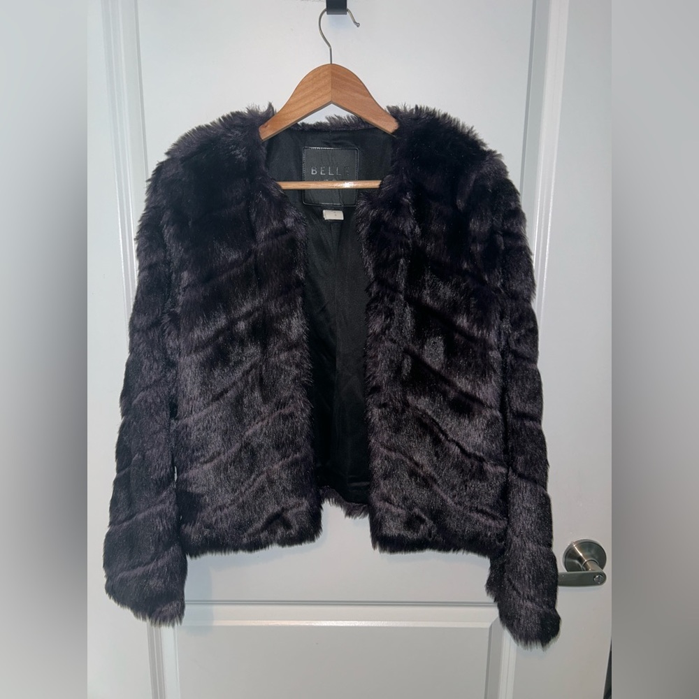Faux fur jacket